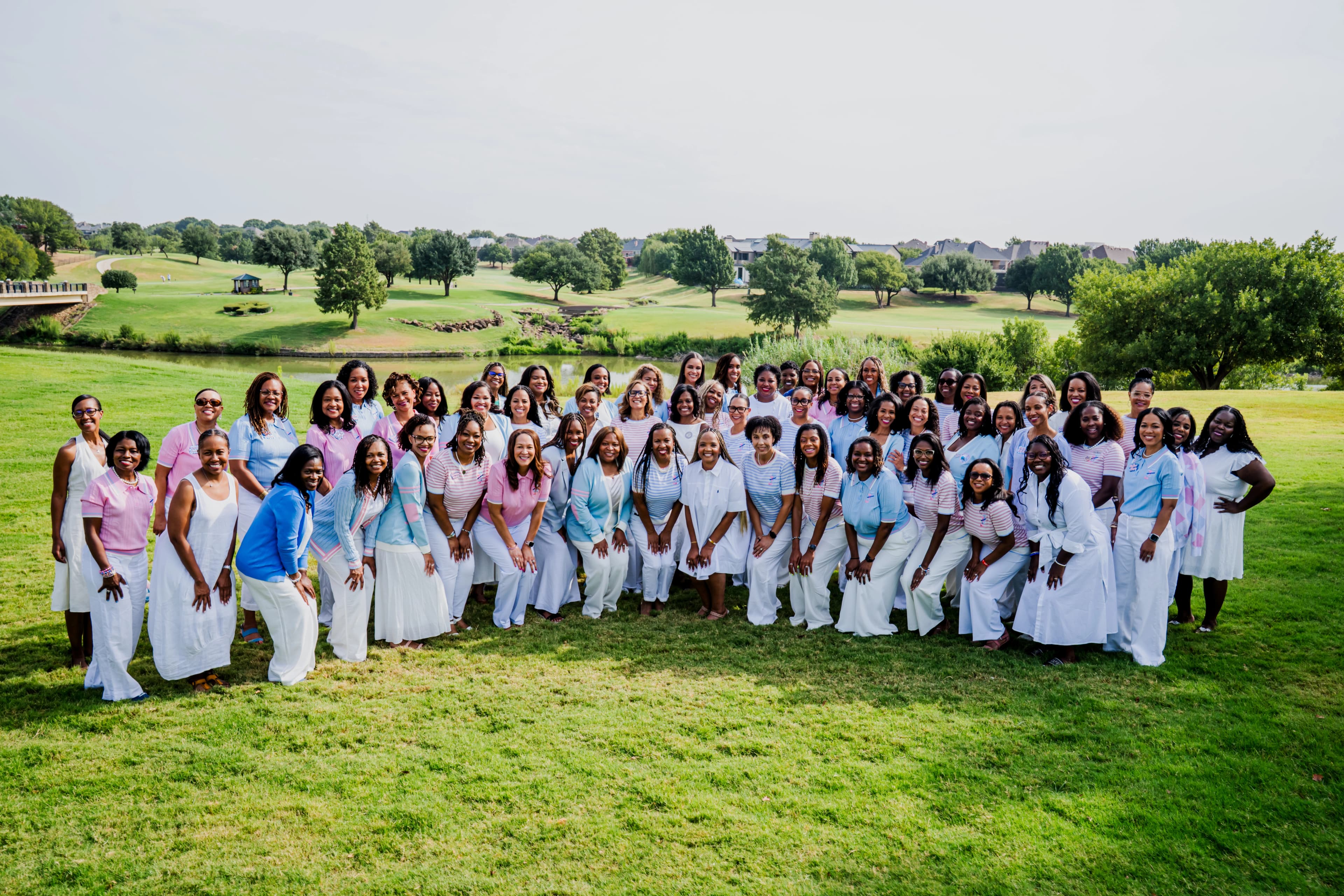 Dallas Chapter mothers posing outdoors