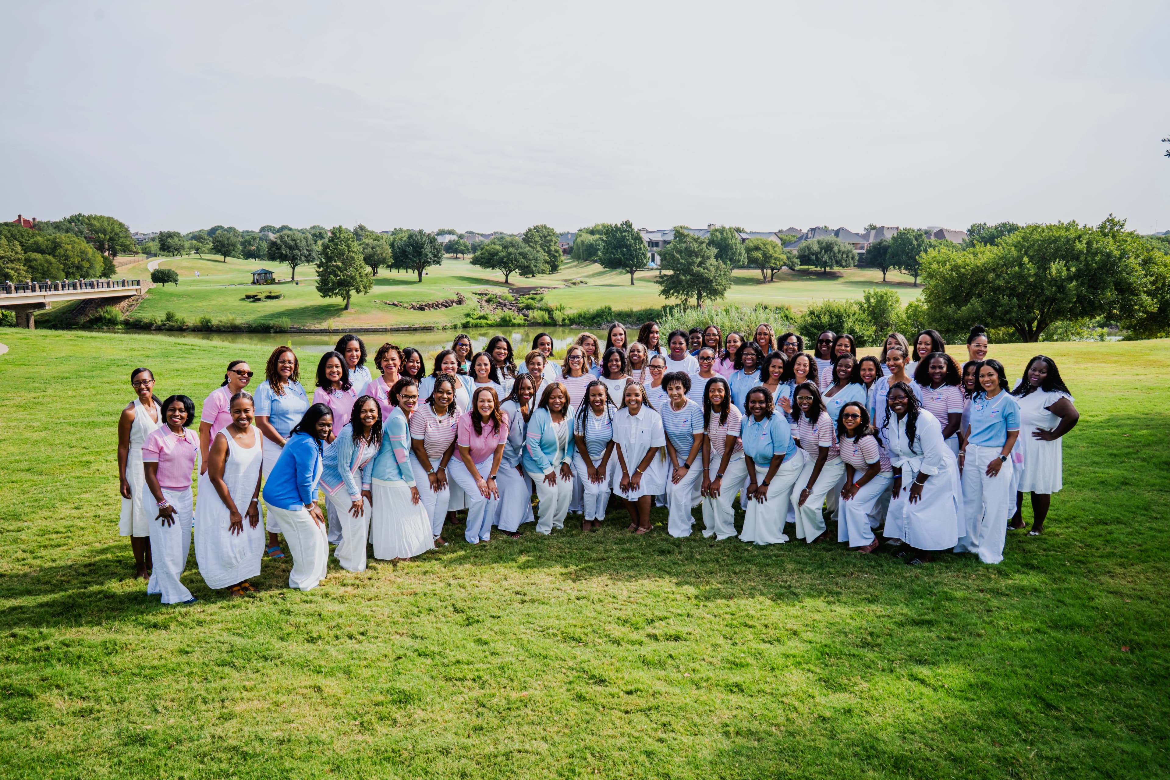 Jack and Jill of America, Dallas Chapter leadership and membership posing outdoors